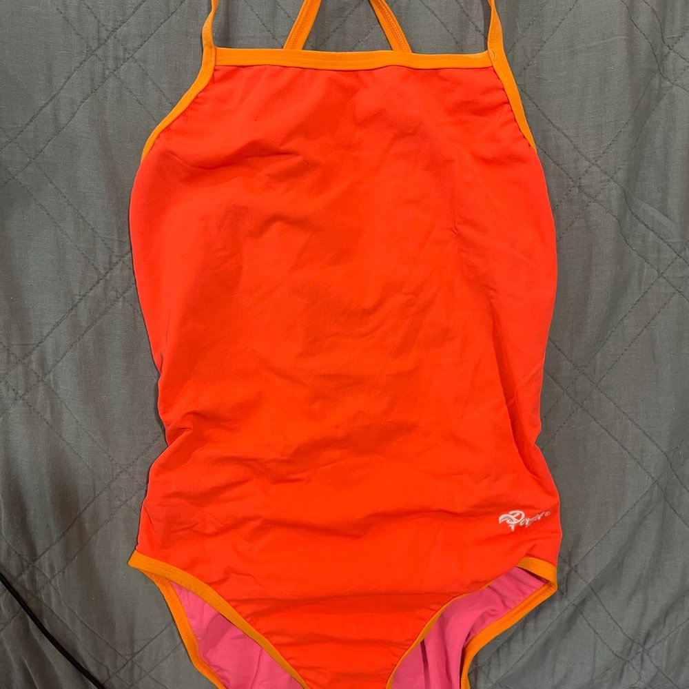 Reversible one-piece swimsuit